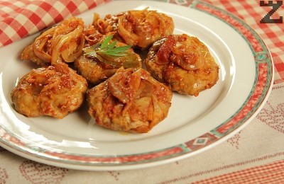 Guiso de albondigas con garbanzos 