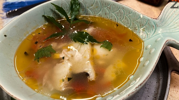 Sopa de pescado dulce